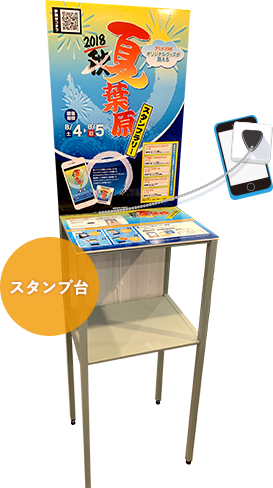 スタンプラリー台